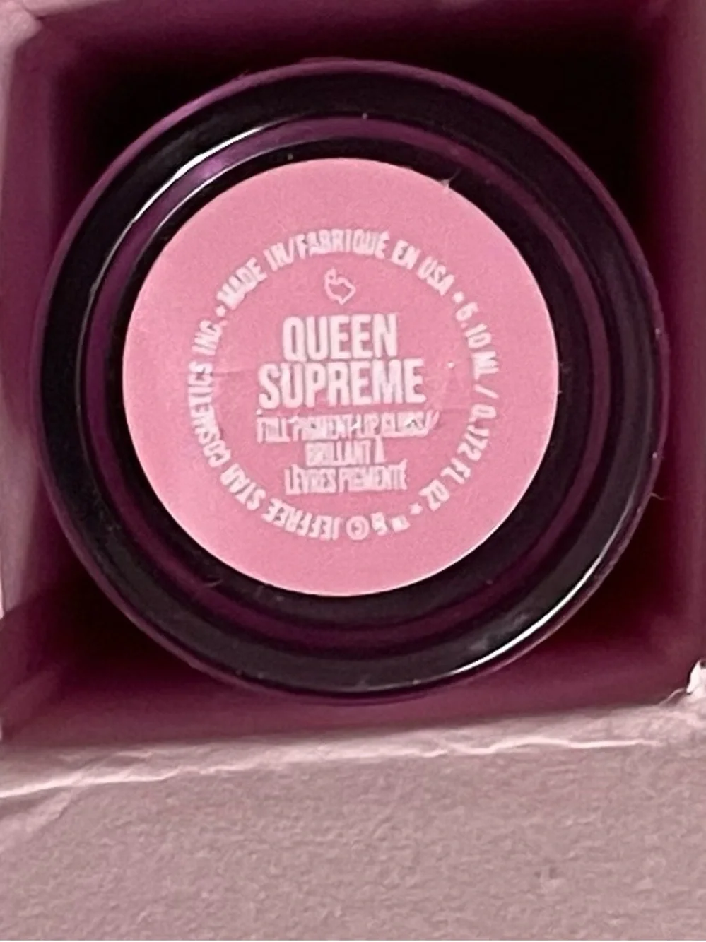 Jeffree Star Supreme Gloss NWT Full pigment Lip Gloss Queen Supreme